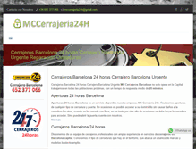 Tablet Screenshot of mccerrajeria24h.com
